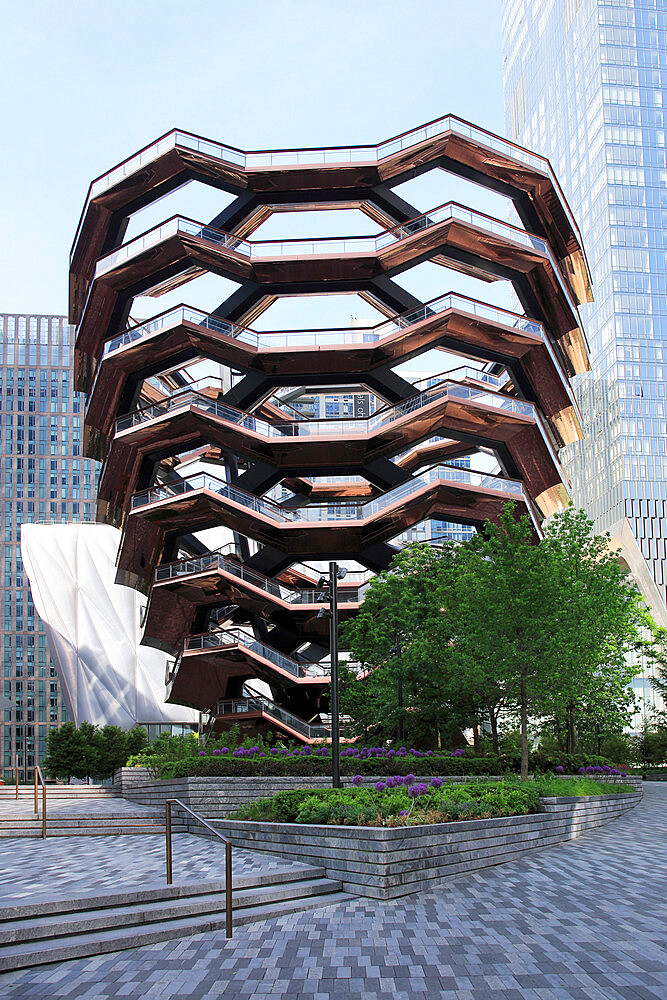 The Vessel, Staircase, Hudson Yards, Public Square and Gardens, Manhattan, New York City, New York, United States of America, North America