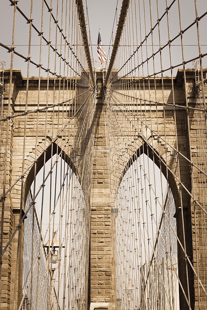 Brooklyn Bridge, New York, United States of America, North America