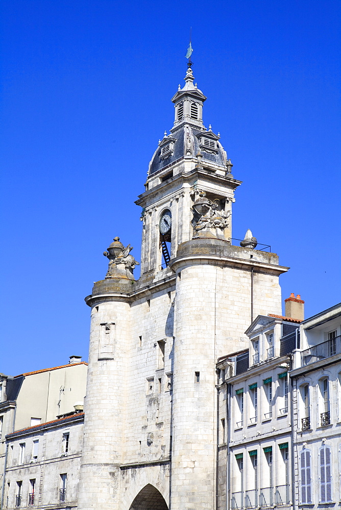 The Great Clock Tower, La Rochelle, Charente-Maritime, France, Europe