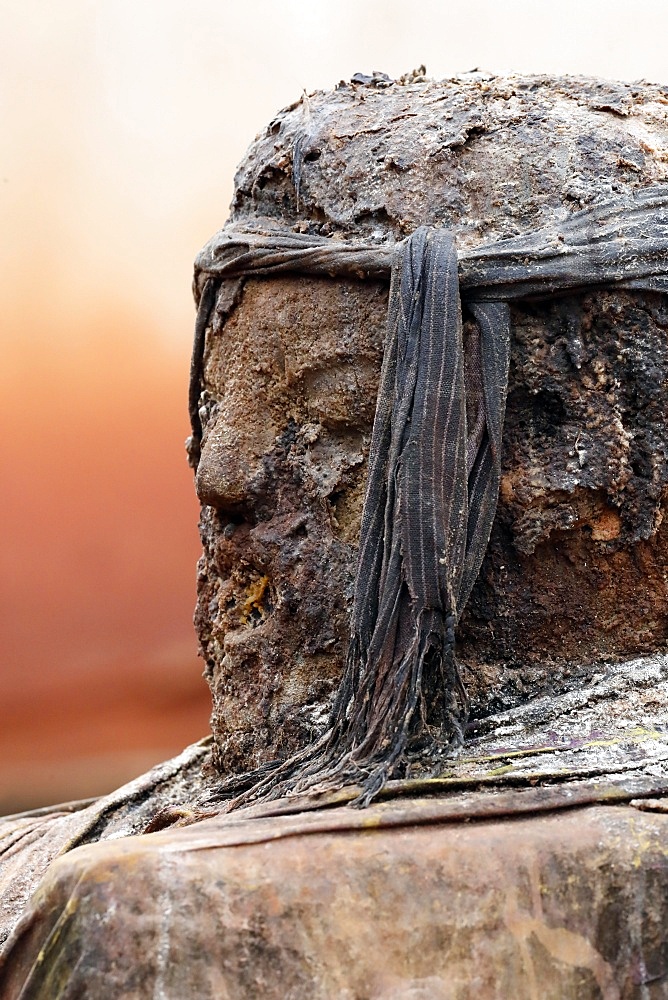 Legba Voodoo protection outside a house, Togoville, Togo, West Africa, Africa