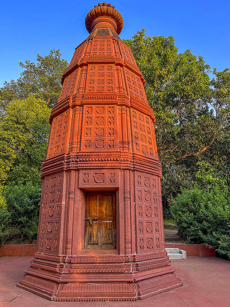 Temple at Goverdan ecovillage, Maharashtra, India, Asia