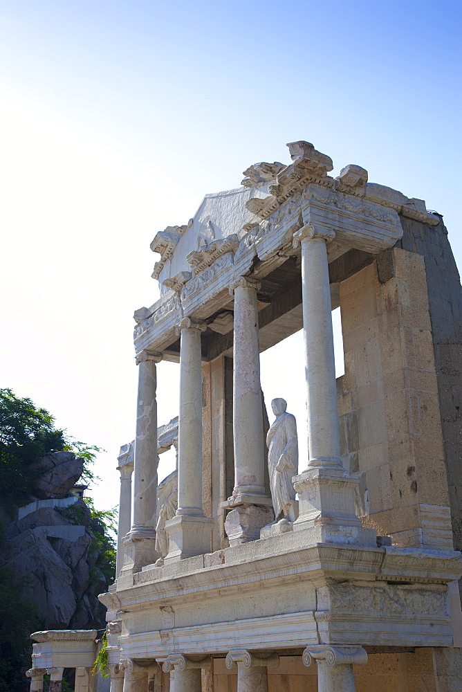 Roman marble amphitheatre built in the 2nd century, Plovdiv, Bulgaria, Europe