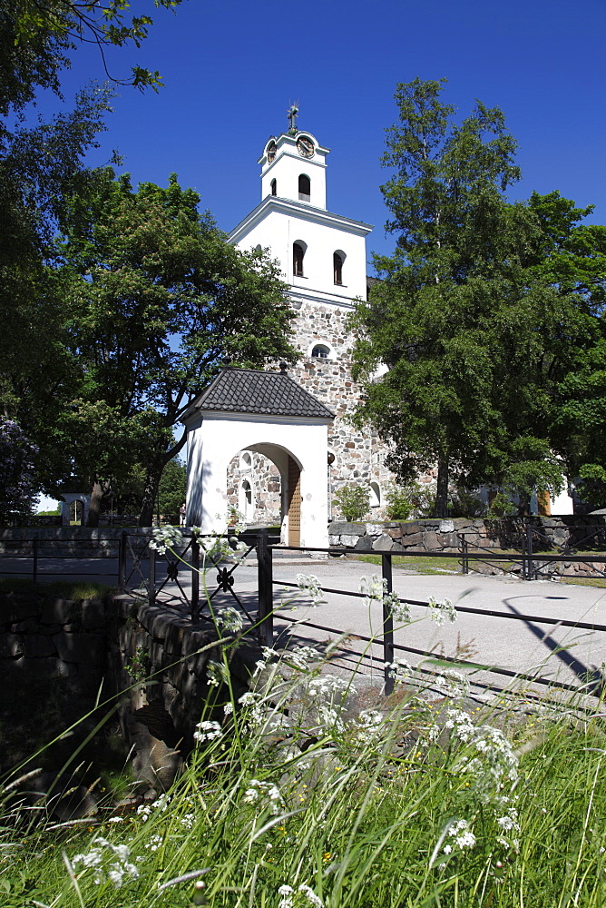 Historic stone Church of Holy Cross, Rauma, UNESCO World Heritage Site, Satakunta, Finland, Scandinavia, Europe