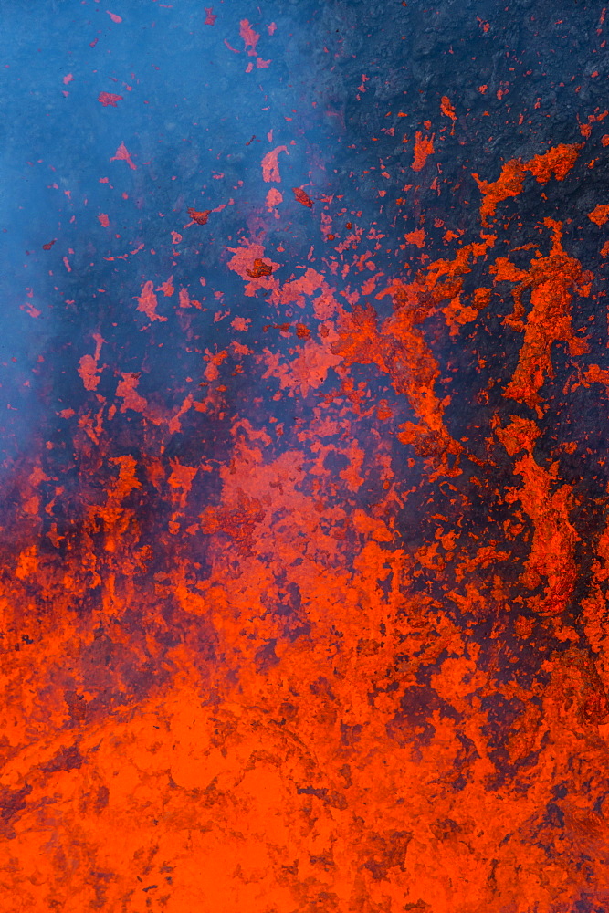 Active lava eruption on the Tolbachik volcano, Kamchatka, Russia, Eurasia