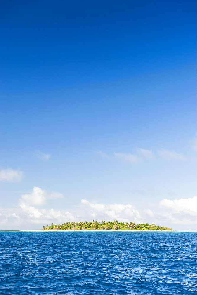 Little island with a white sand beach in Haapai, Haapai Islands, Tonga, South Pacific, Pacific