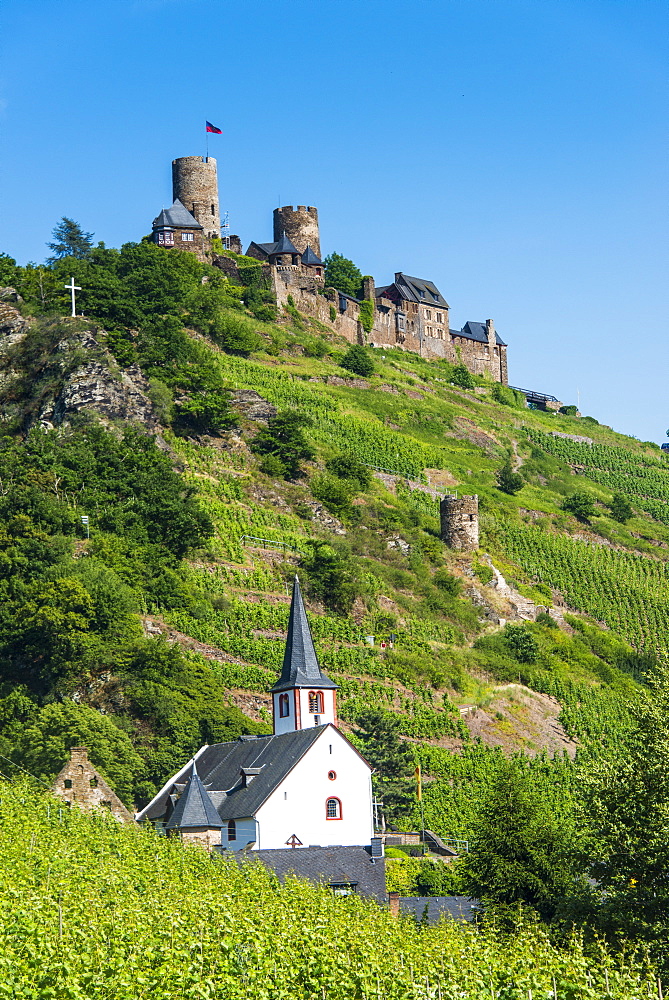 Castel Thurant above Alken, Moselle Valley, Rhineland-Palatinate, Germany, Europe