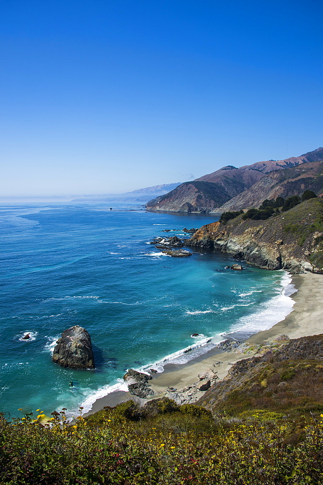 Overlook over the Big Sur, California, USA