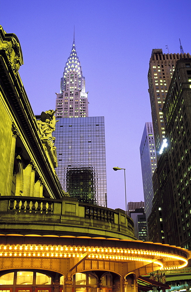 Grand Central Station and the Chrysler Building, New York City, United States of America, North America