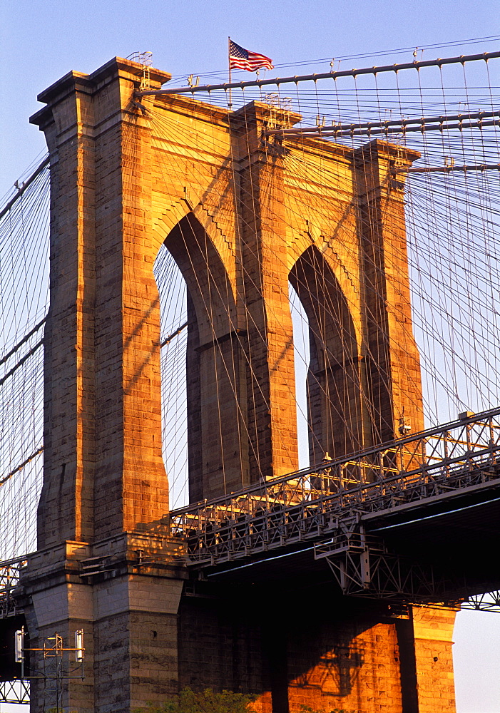 The Brooklyn Bridge, New York City, New York, United States of America, North America