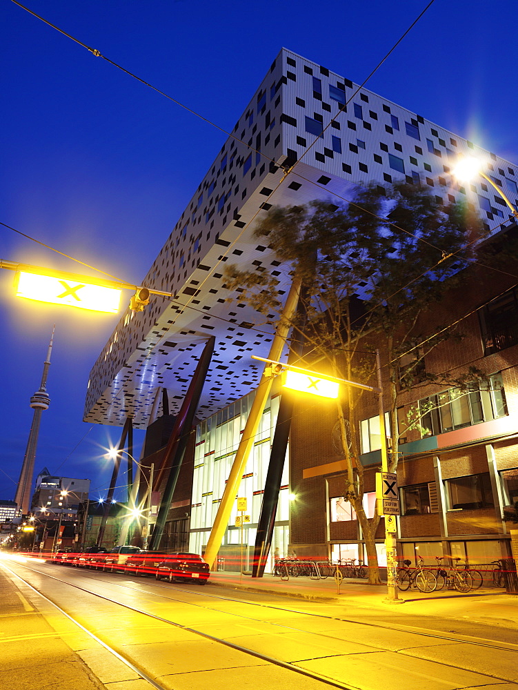 Ontario College of Art, building designed by architect Will Alsop, Toronto, Ontario, Canada, North America