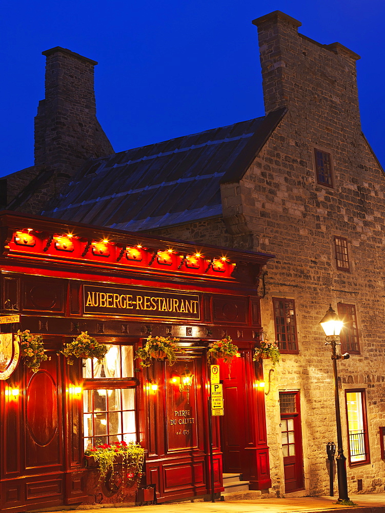 The hostelry Pierre du Calvet, built in 1725, is an ancestral family mansion, Montreal, Quebec, Canada, North America