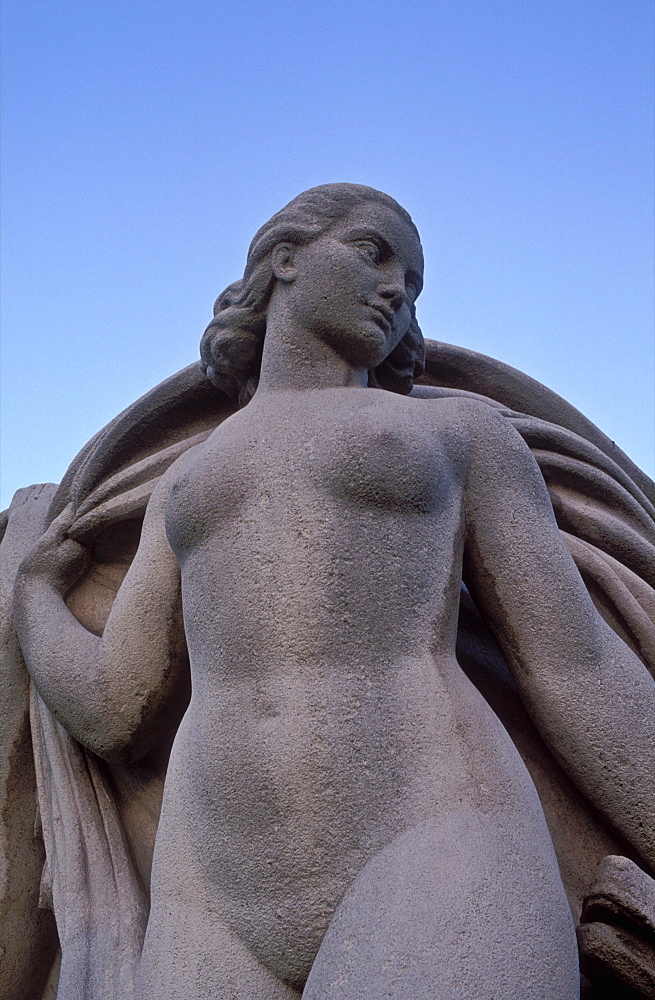 Statue of a woman at the Trocadero, Paris, France, Europe