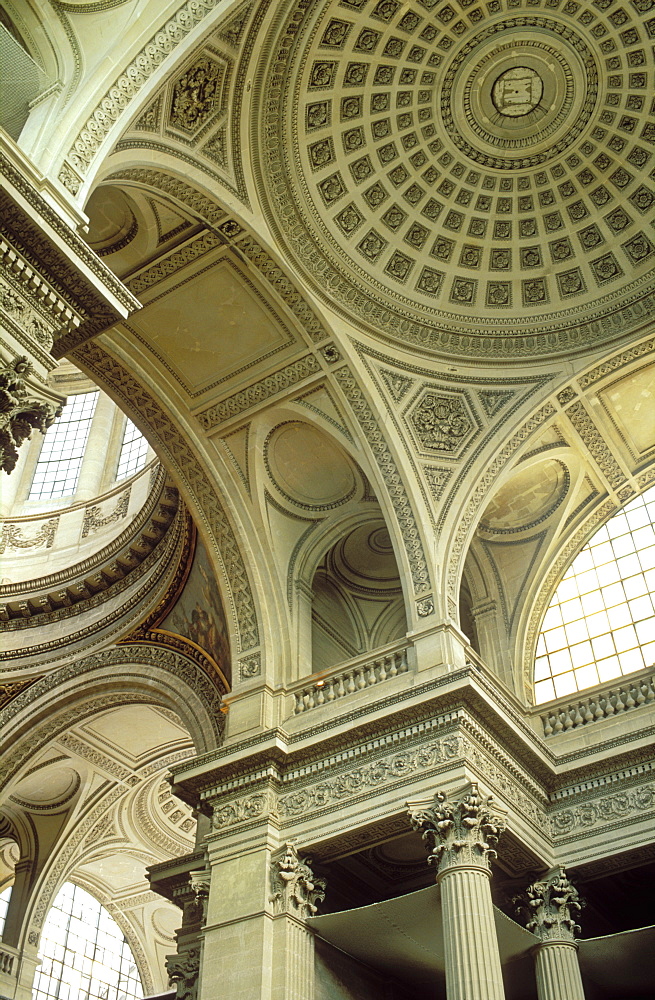 Interior of the Pantheon, Paris, France, Europe