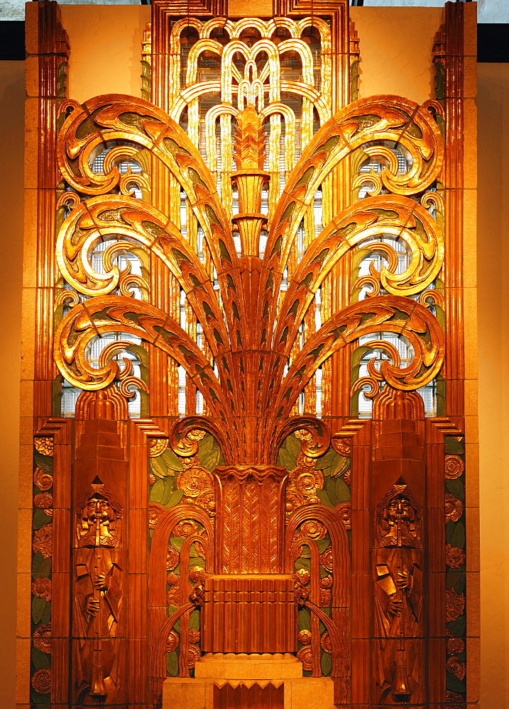 Window grille from the Norris Theatre dating from 1929, Norristown, Pennsylvania, United States of America, North America