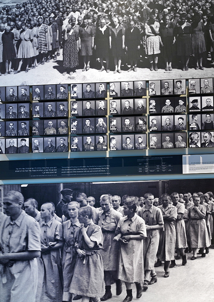 Display of Nazi concentration camp scenes, Yad Vashem, Jerusalem, Israel, Middle East