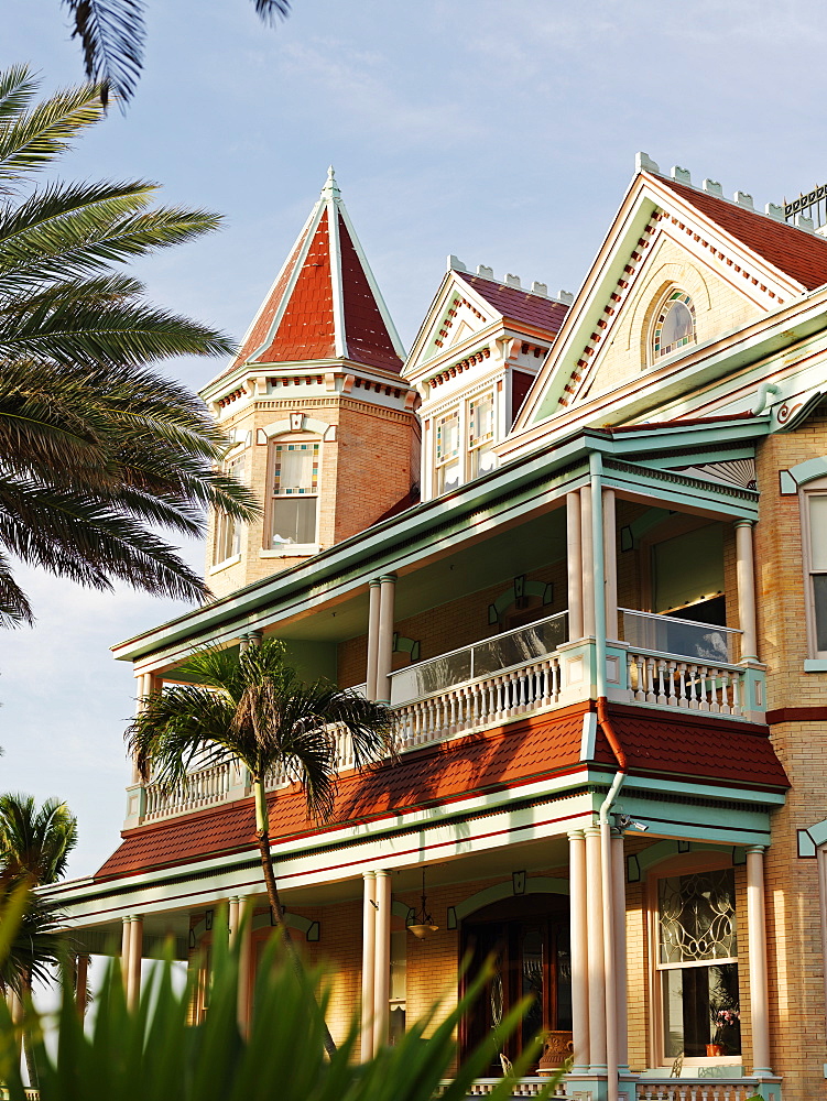 Southernmost House in the USA, built in 1896 by Judge Vining Harris, who married into the prominent Curry family, Key West, Florida, United States of America, North America