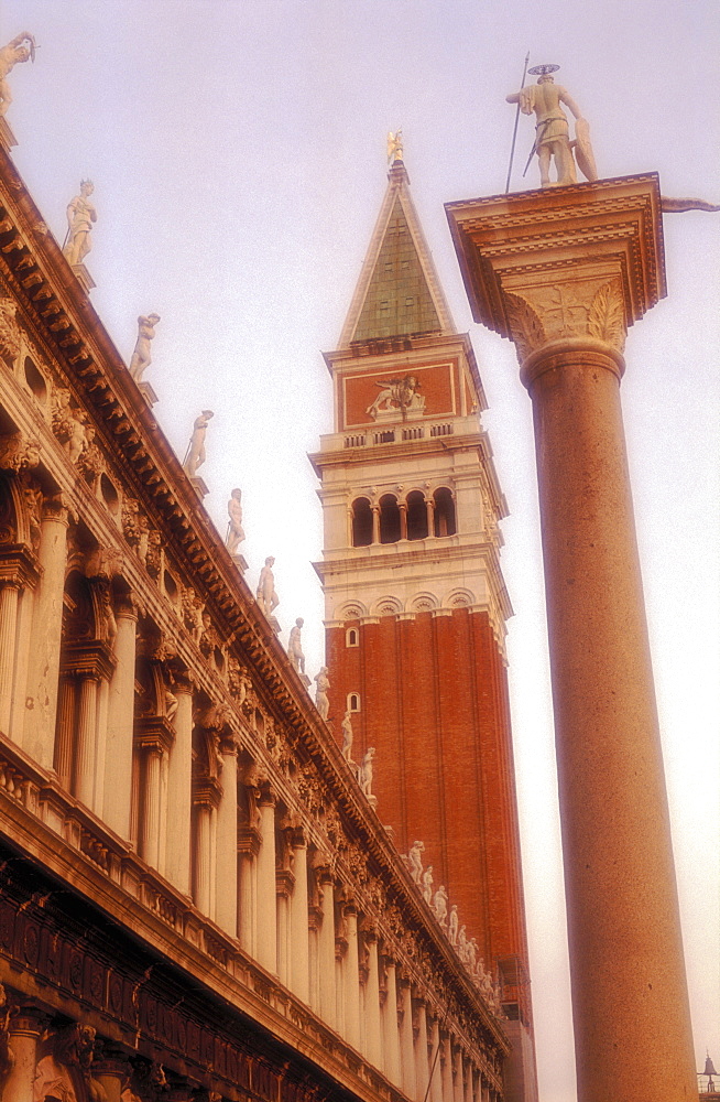 Campanile, Piazza San Marco, Venice, UNESCO World Heritage Site, Veneto, Italy, Europe