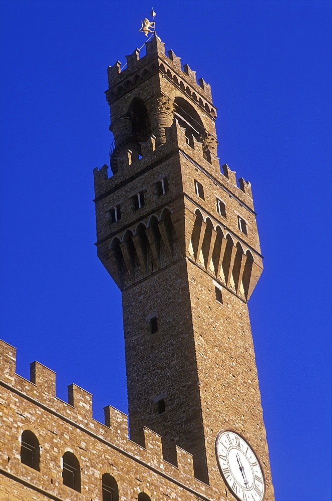 Palazzo Vecchio, Piazza della Signoria, Florence, UNESCO World Heritage Site, Tuscany, Italy, Europe