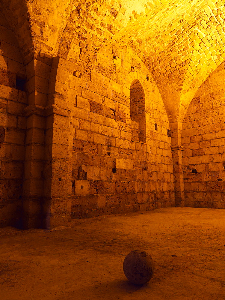 The Crusader Citadel built by the Knights Hospitaller, UNESCO World Heritage Site, Akko, Israel, Middle East