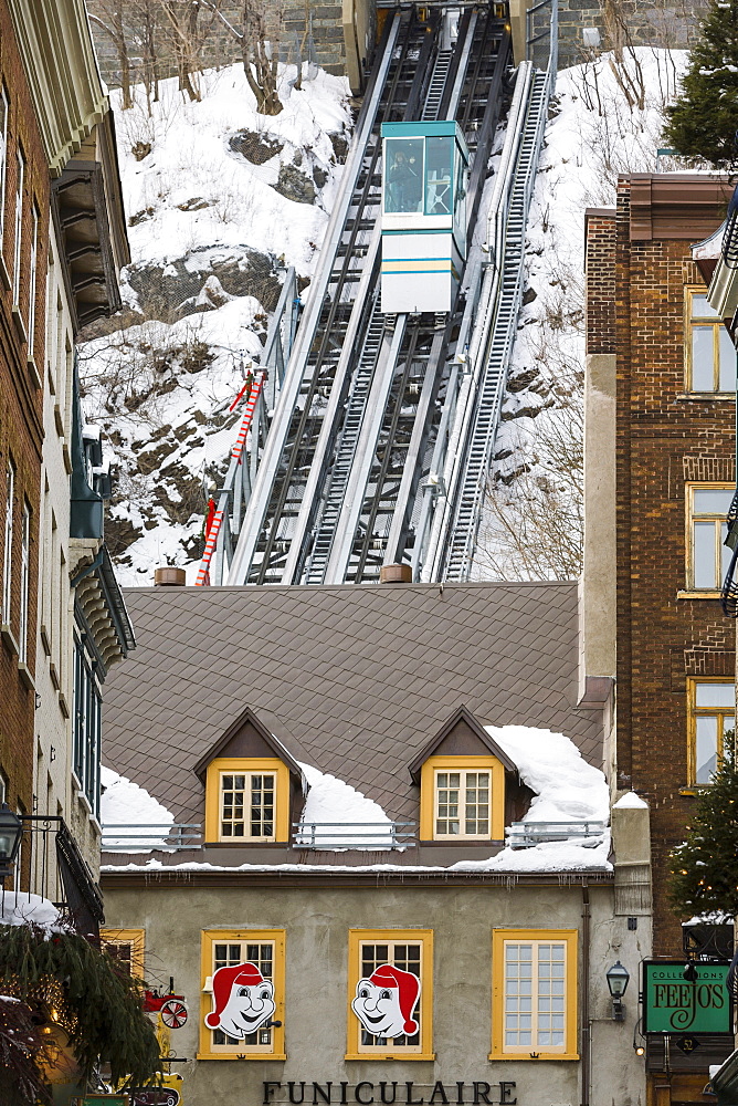 Old Quebec Funicular, Old Quebec, Quebec City, Quebec, Canada, North America