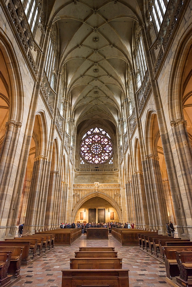 St. Vitus Cathedral, Prague Castle, Mala Strana, UNESCO World Heritage Site, Prague, Czech Republic, Europe