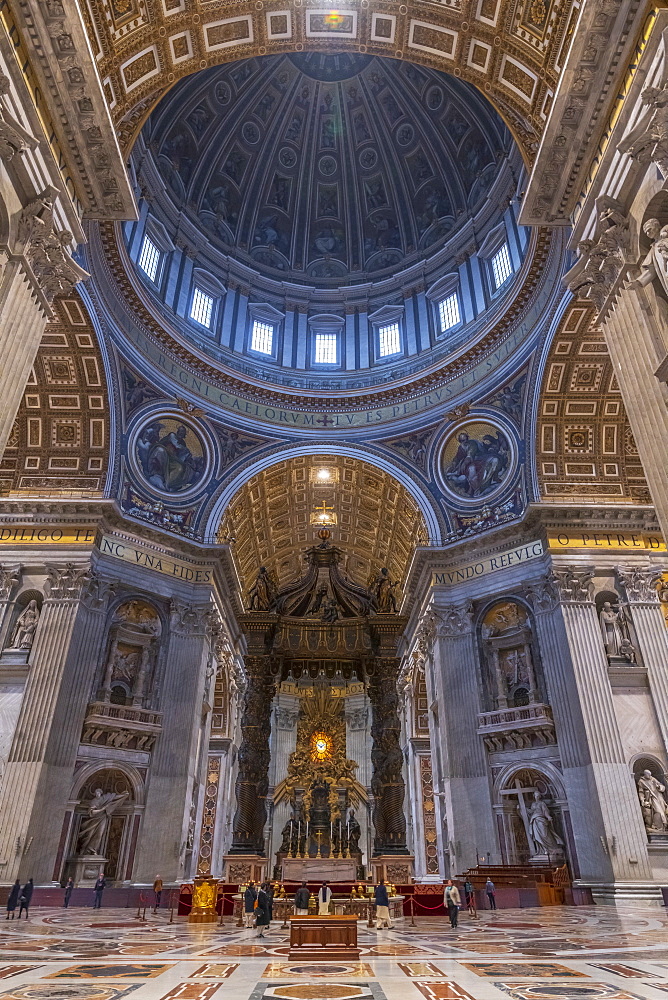 St. Peter's Basilica, UNESCO World Heritage Site, The Vatican, Rome, Lazio, Italy, Europe