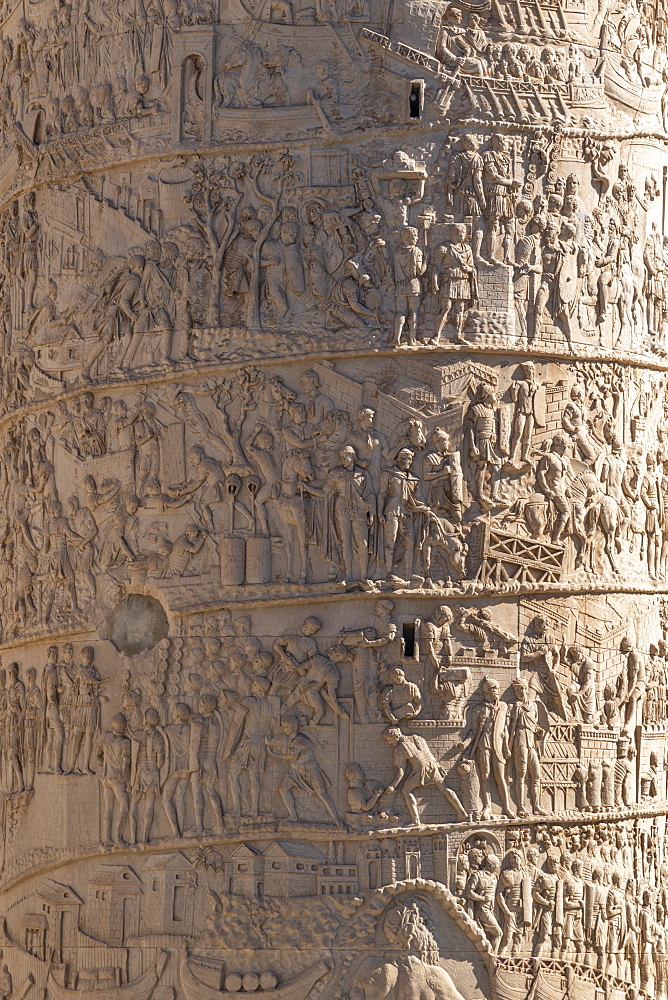 Trajan's Column, UNESCO World Heritage Site, Rome, Lazio, Italy, Europe