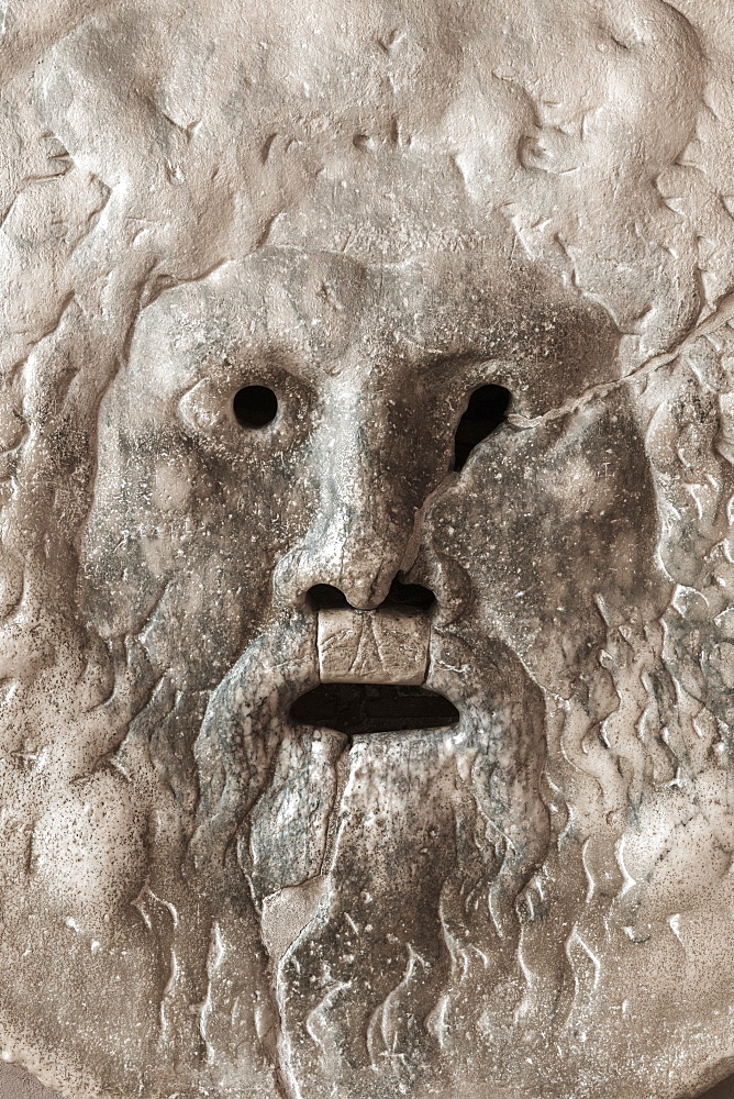 Bocca della Verita (Mouth of Truth), Santa Maria in Cosmedin Church, Rome, Lazio, Italy, Europe