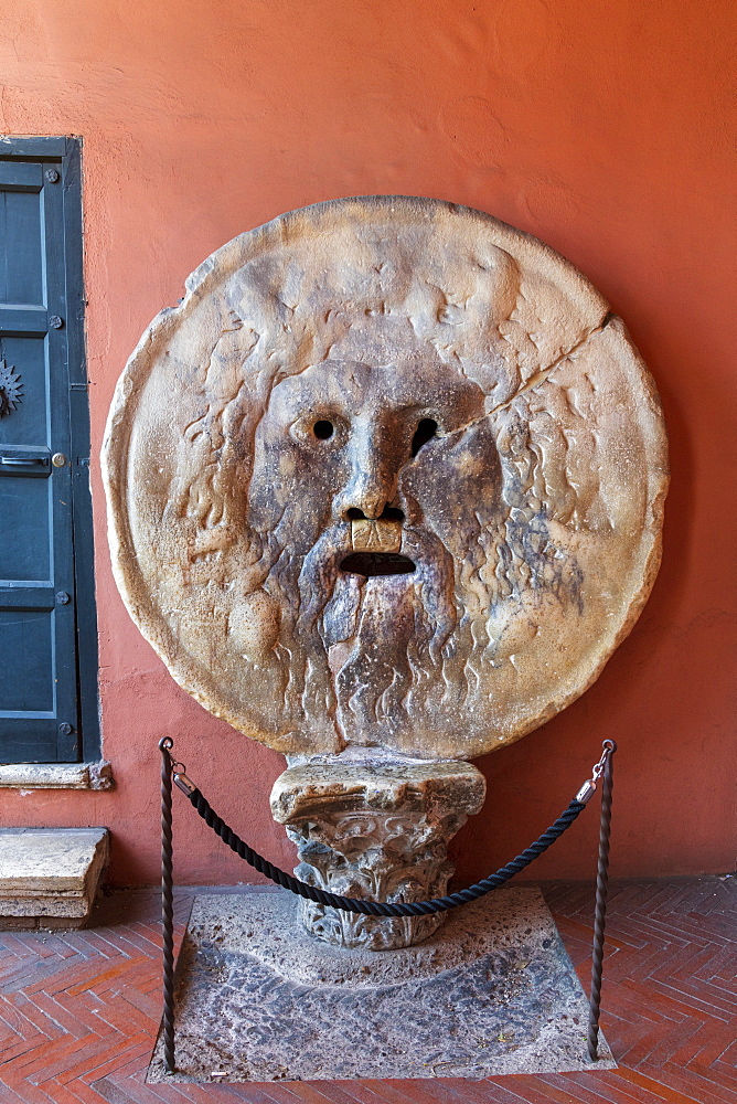 Bocca della Verita (Mouth of Truth), Santa Maria in Cosmedin Church, Rome, Lazio, Italy, Europe