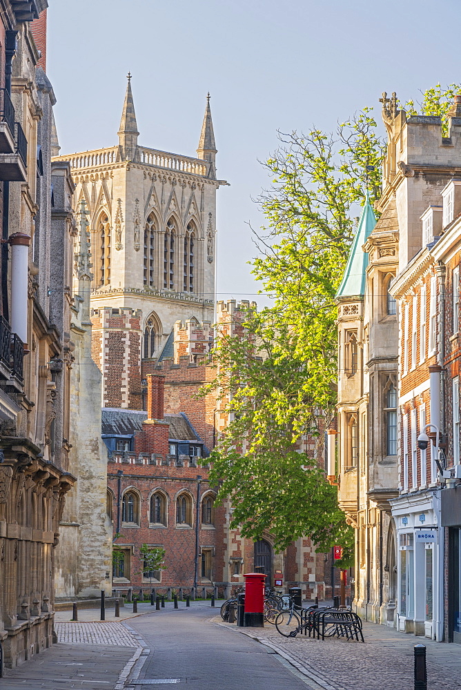 Trinity Street, St. John's College, Cambridge, Cambridgeshire, England, United Kingdom, Europe