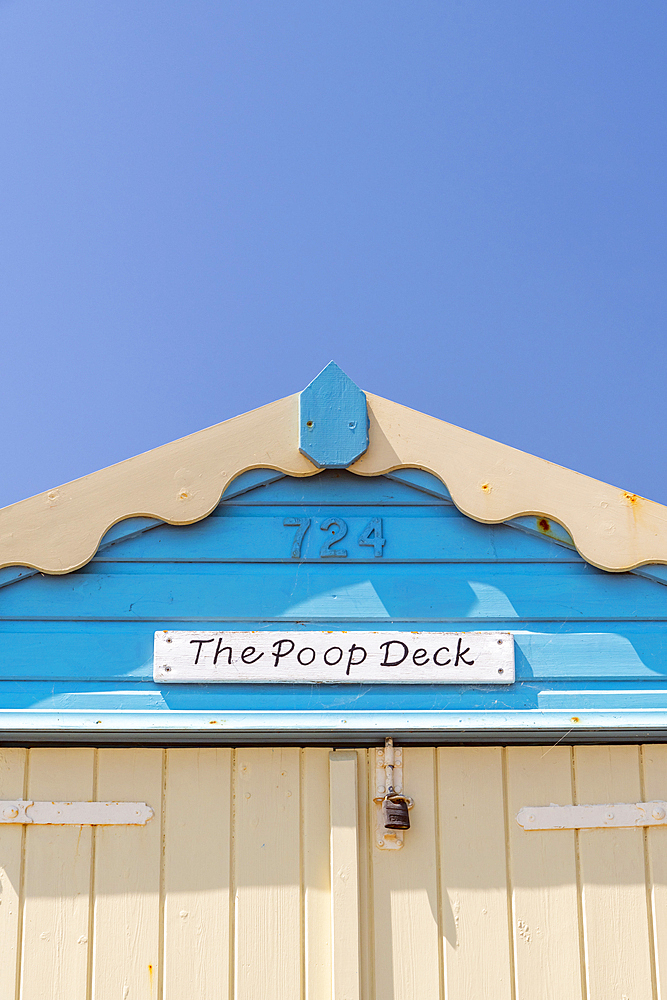 Beach Hut, Felixstowe, Suffolk, England, United Kingdom, Europe