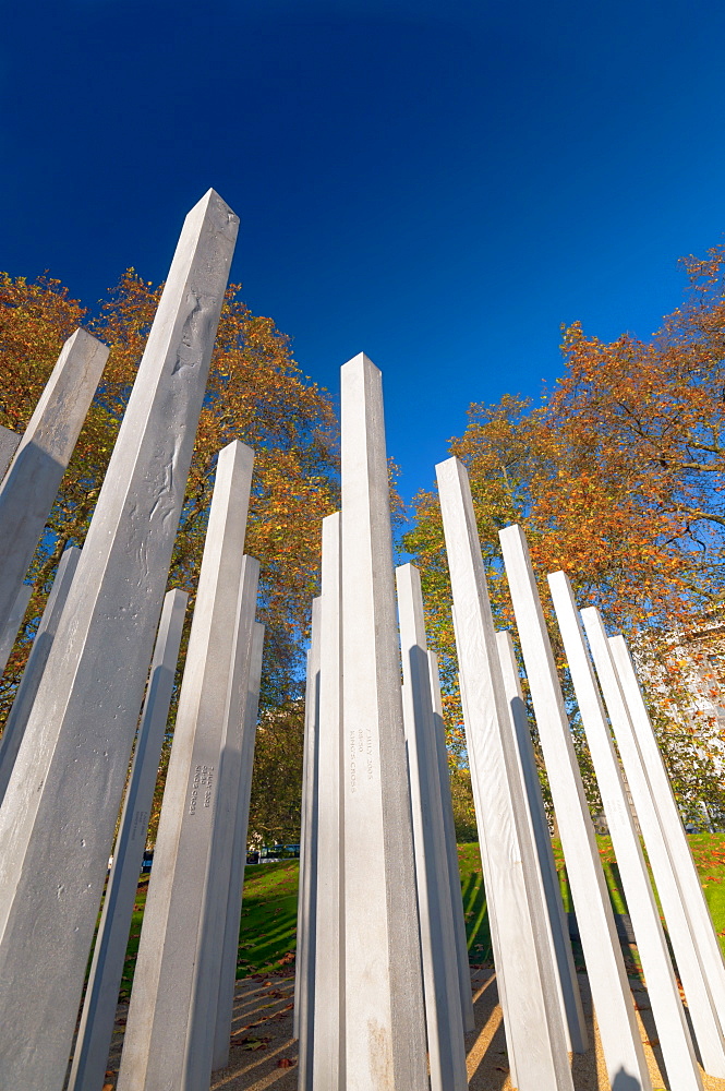 The 7th July Memorial to victims of the 2005 bombings, Hyde Park, London, England, United Kingdom, Europe