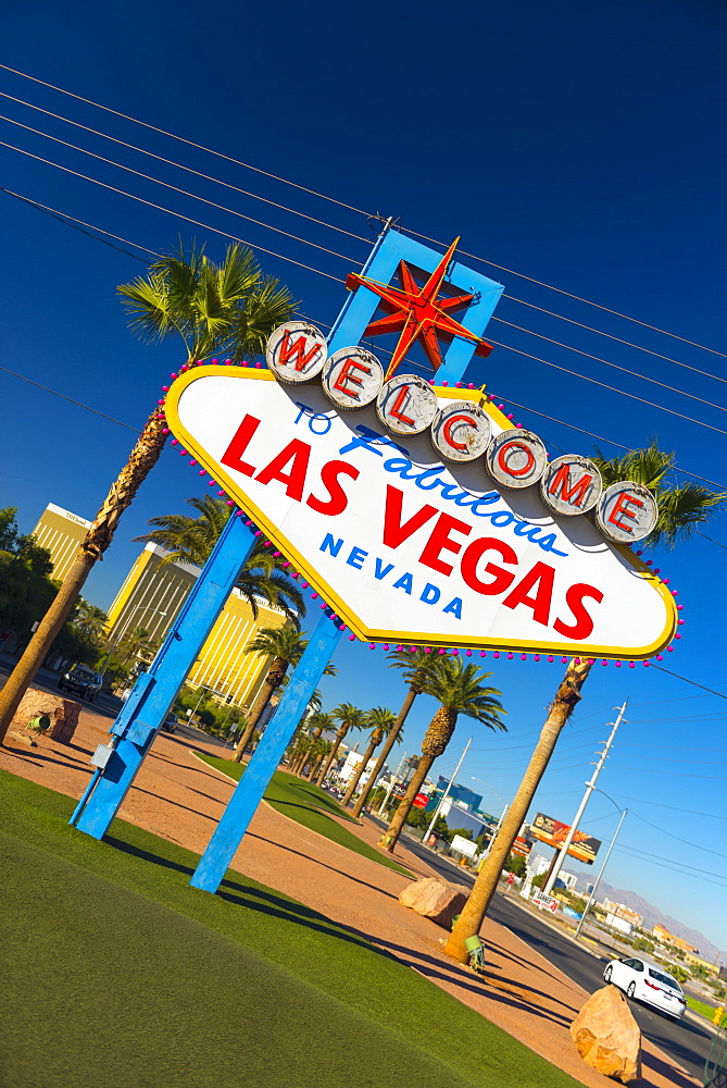 Welcome To Fabulous Las Vegas sign, Las Vegas, Nevada, United States of America, North America 