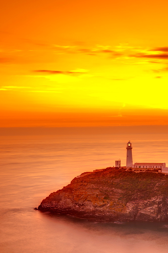 South Stack Lighthouse, Holy Island, Anglesey, Gwynedd, Wales, United Kingdom, Europe