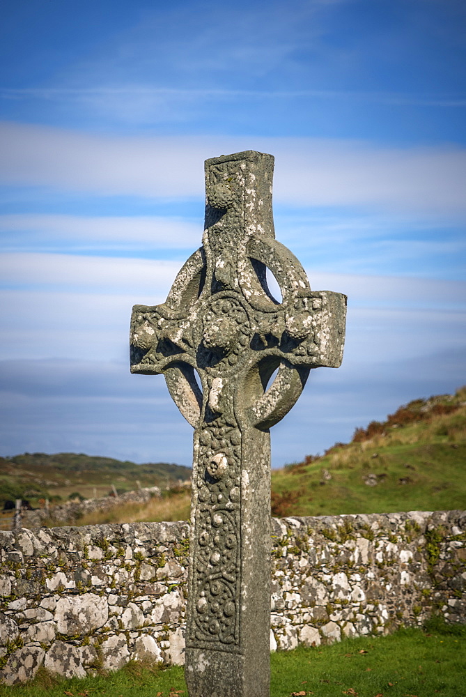 Old Parish Church of Kildalton, the Kidalton High Cross, Islay, Argyll and Bute, Scotland, United Kingdom, Europe