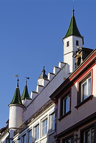 Biberach upon the Riss Baden-Wuerttemberg Germany gable of the old city hall