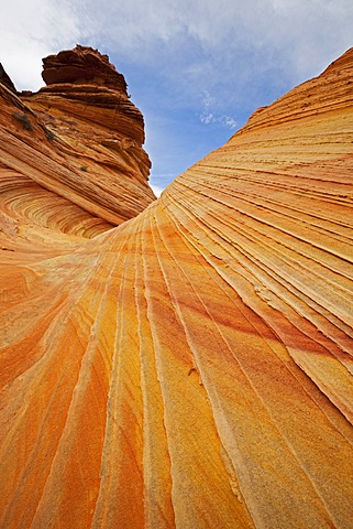 Colorful rock formations in the Coyote Buttes South, Paria Canyon-Vermilion Cliffs Wilderness, Utah, Arizona, America, United States