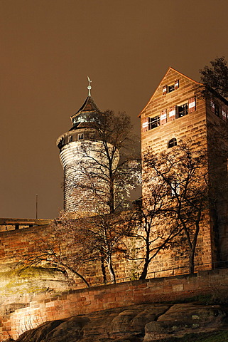 Kaiserburg castle, Nuremberg, Franconia, Bavaria, Germany