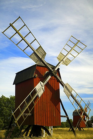 Windmill at Lerkaka, Oland, Sweden