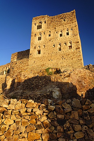 Mountain village Shaharah, Yemen