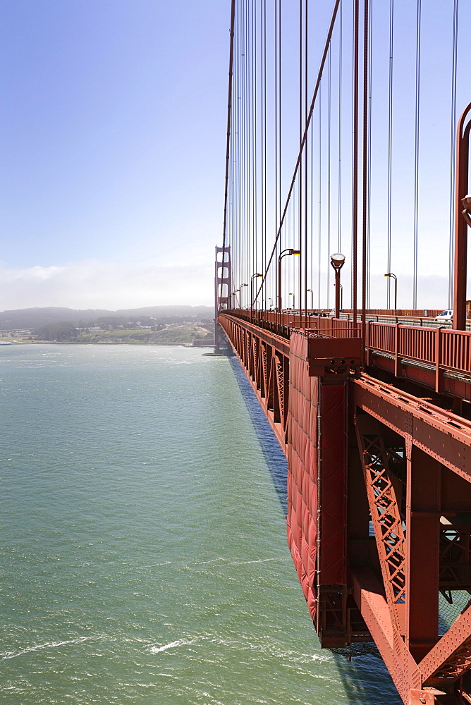 West side of the Golden Gate Bridge, San Francisco, California, USA, North America