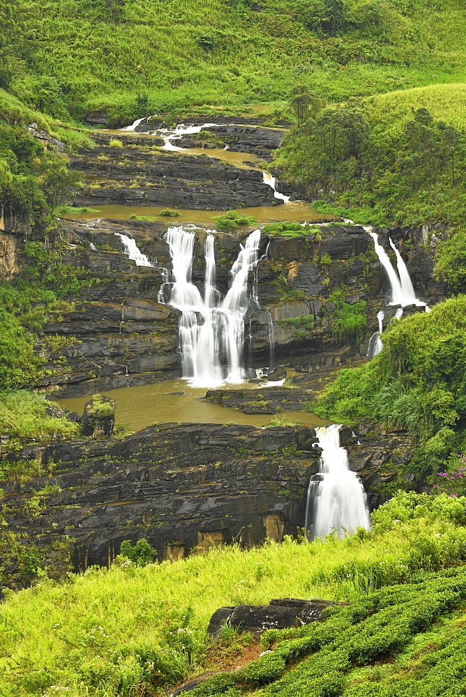 St. Clair's Falls, Central Highlands, Talawakale, Sri Lanka, Asia