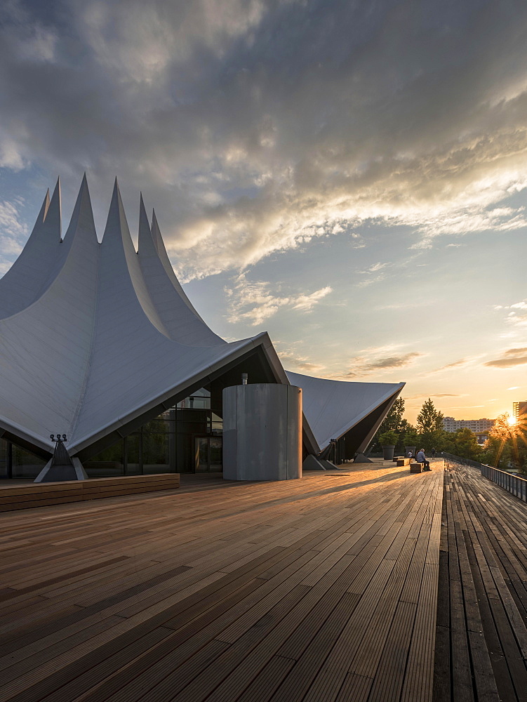 The Tempodrom at sunset, Berlin, Germany, Europe