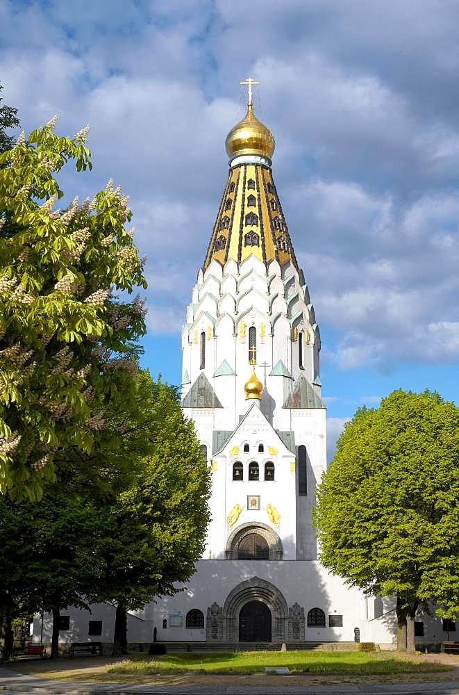Russian Memorial Church, St. Alexi Memorial Church of Russian Honour, Leipzig, Saxony, Germany, Europe