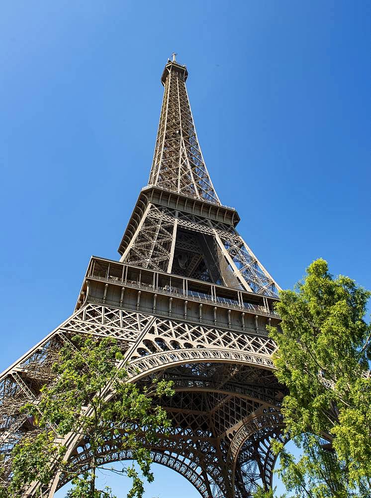 Eiffel Tower, Tour Eiffel, Champ de Mars, Paris, Ile-de-France, France, Europe