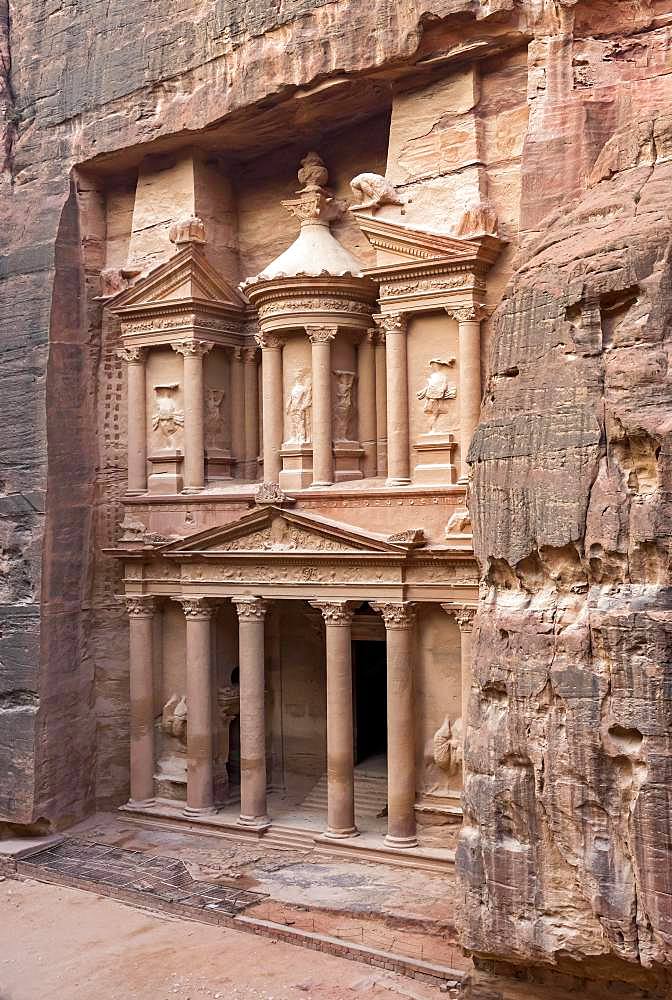 The Treasury, Al-Khazneh, Petra, Jordan, Asia