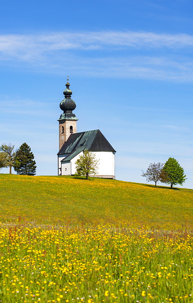 Church of Saint George in Sommerholz, Irrsberg, Oberhofen, Salzkammergut, Upper Austria, Austria, Europe