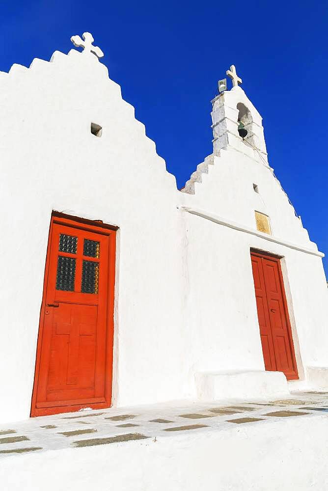 Greek orthodox chapel, Mykonos Town, Mykonos, Cyclades Islands, Greece, Europe