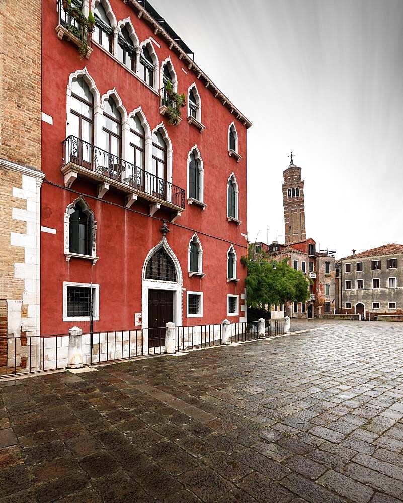 Leaning Tower of Campo Santo Stefano, Venice, Italy, Europe