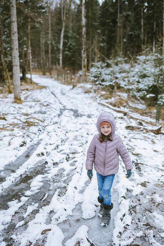 Girl in the forest